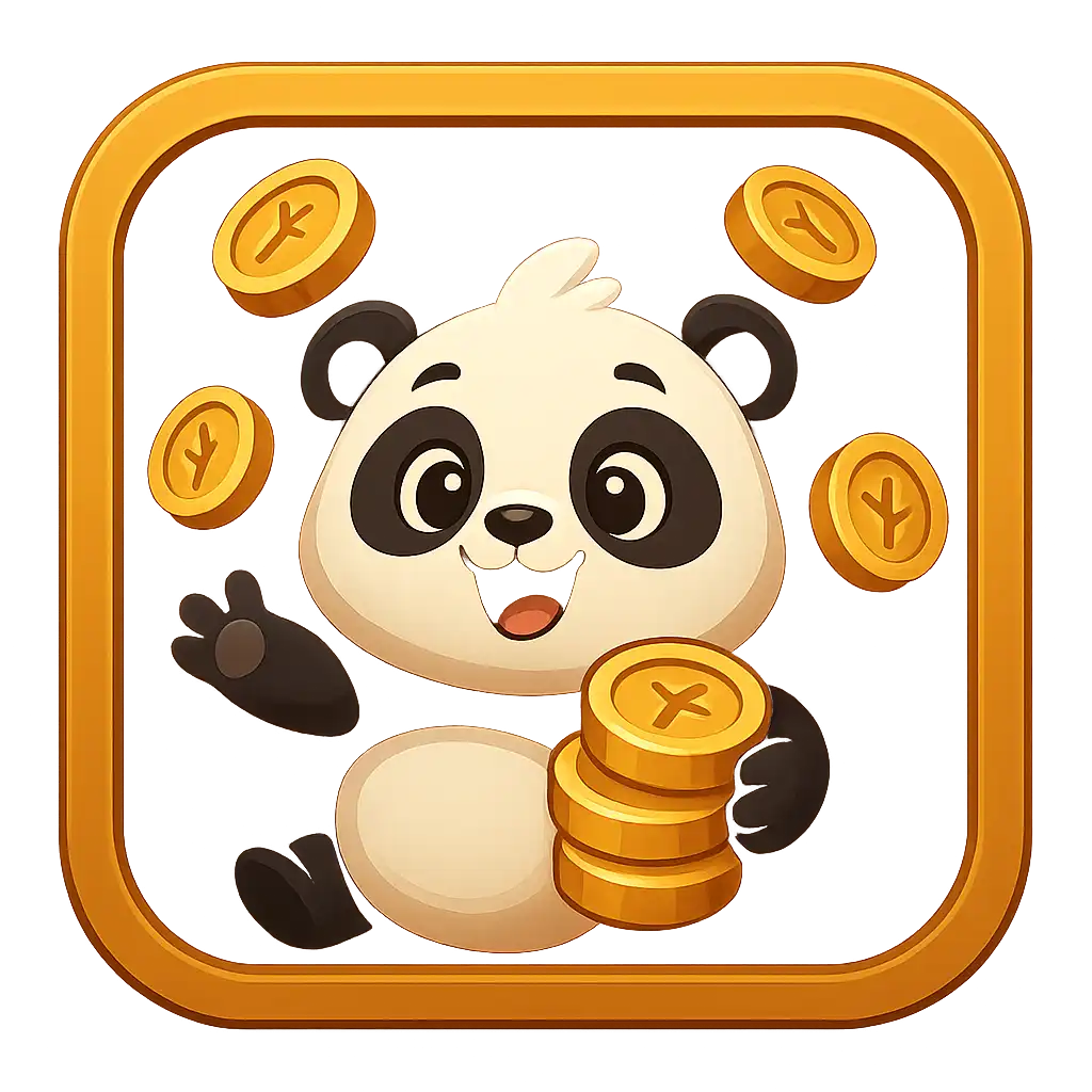 Slot game artwork for Wacky Panda